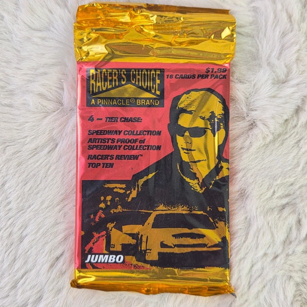 Lot of 8 1996 Pinnacle Racer's Choice NASCAR Jumbo Trading Card Packs Sealed